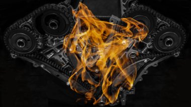 Motor zamanlama mekanizması. Otomobil zamanlayıcı zinciri. içten yanmalı motor