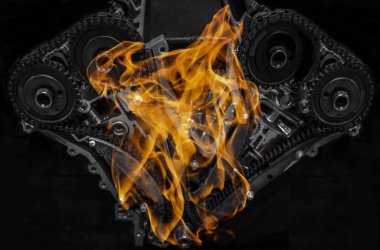 Motor zamanlama mekanizması. Otomobil zamanlayıcı zinciri. içten yanmalı motor