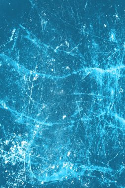 Donmuş çizik dokusu. Buz pateni pistinde. Buz pateni sahasının arka plan dokusu. en üstteki görünüm. 