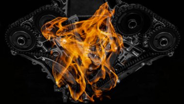 Motor zamanlama mekanizması. Otomobil zamanlayıcı zinciri. içten yanmalı motor