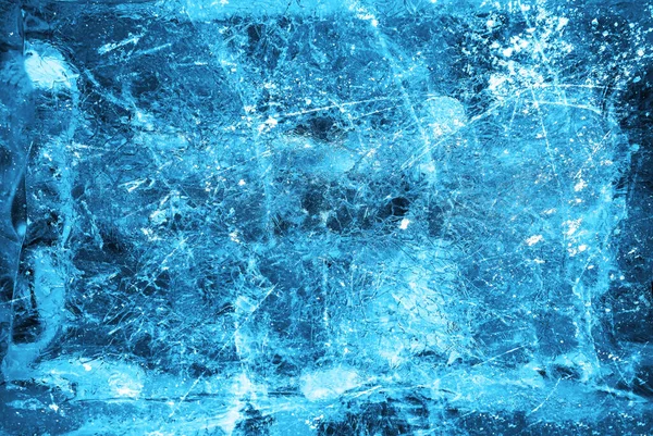 冻坏了的纹理溜冰场 冰场的背景纹理 顶部视图 — 图库照片