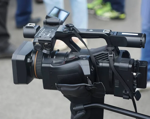 Camera Werkt Straat — Stockfoto