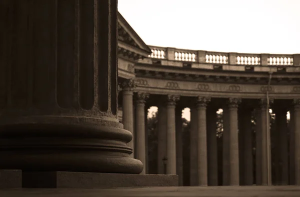 Architecture background classic building with columns. Architecture black and white background classical building with columns