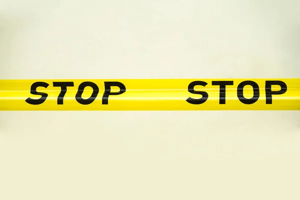 Cauzione Stop Tape Primo Piano — Foto Stock