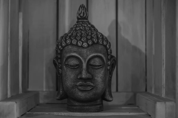 Budizm Dininde Tılsım Olarak Kullanılan Buda Heykeli Buda Resminin Başı — Stok fotoğraf