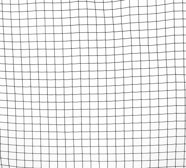 Rede Cordas Com Nós Isolados Fishnet Preto Branco Futebol Futebol — Fotografia de Stock