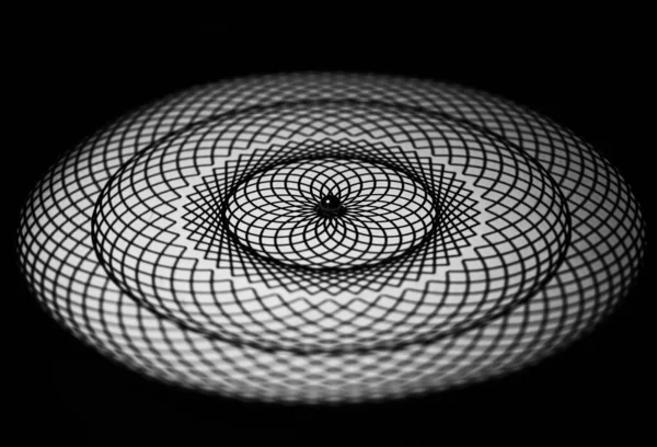 概要丸枠の幾何学的円パターン — ストック写真