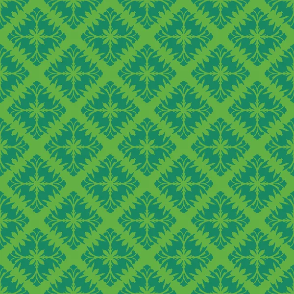 Green vintage seamless pattern — Stock Vector