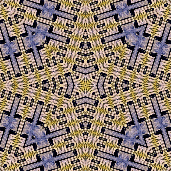 Nahtlose kaleidoskopische Tapetenmuster — Stockfoto