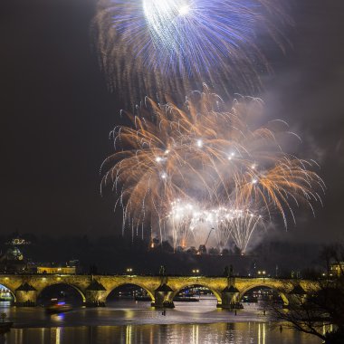 Prag yeni yıl havai fişek