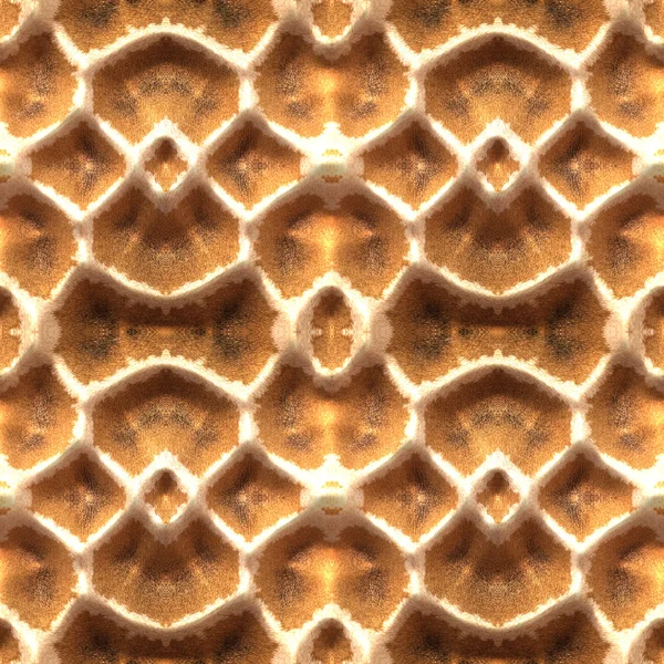 Abstract seamless embossed background based on giraffe fur. — Stock Photo, Image