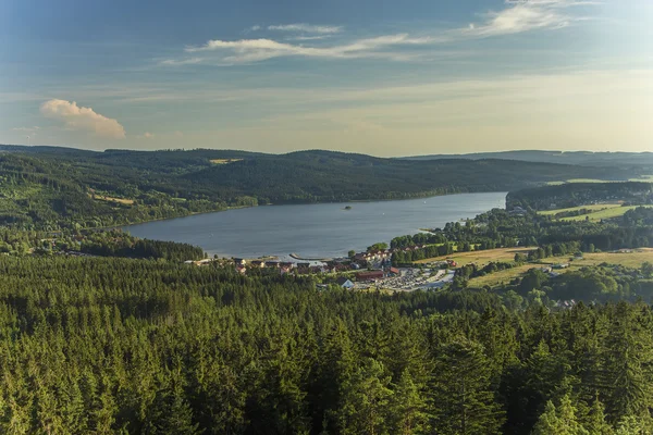 Lago Lipno no sul da Boêmia, República Checa, Europa — Fotografia de Stock