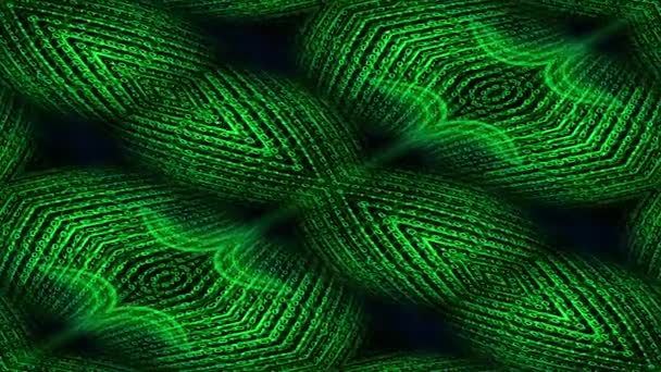 Animation numérique binaire abstraite 