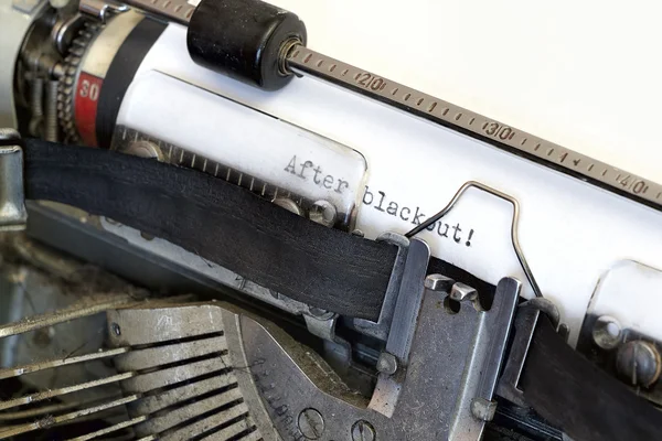 Vintage daktiloda yazı