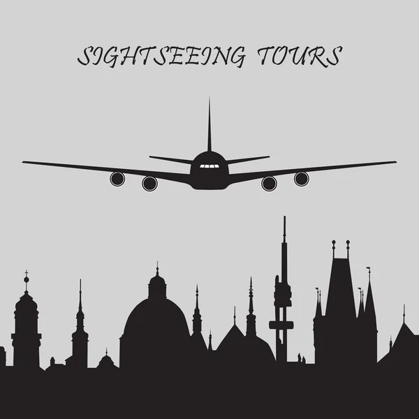 Sightseeing Tours pictogram — Stockvector