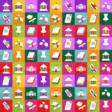 Mobil gölge için Web Simgeler modern tasarım, eğitim Icon set