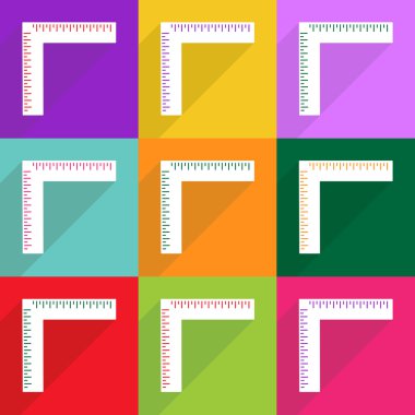 Web Simgeler modern tasarım mobil gölge için cetvel