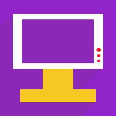 Web Simgeler modern tasarım mobil gölge, Tv için