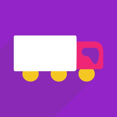 Mobil gölge, kamyon için Web Simgeler modern tasarım