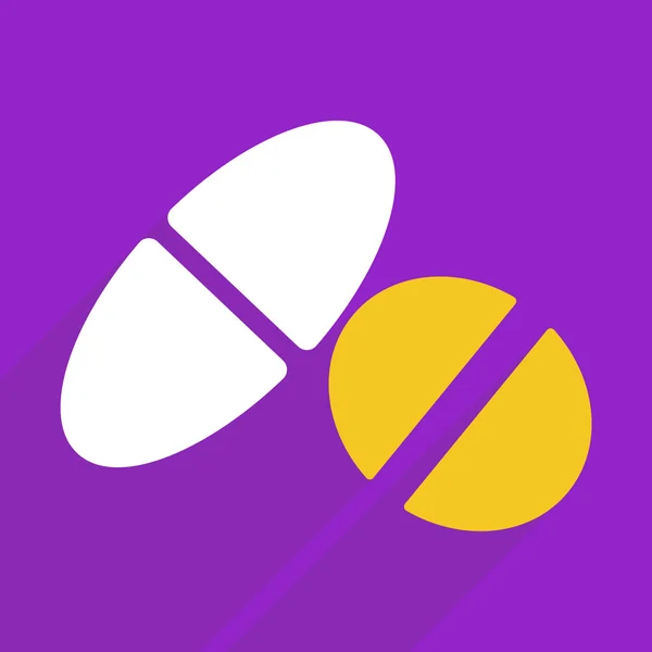 Web icons modern design for mobile shadow, pills, medicine — Stock Vector
