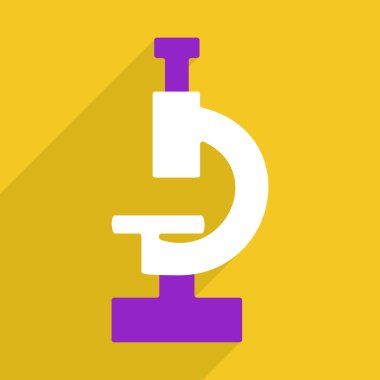 Web Simgeler modern tasarım mobil gölge için mikroskop