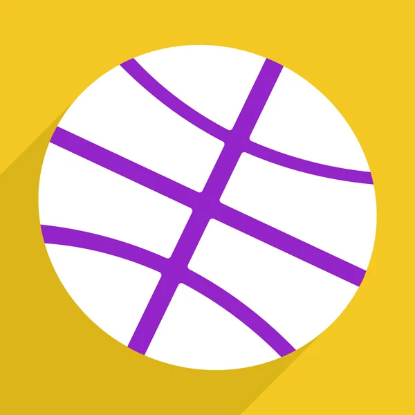 Веб-іконки сучасний дизайн для мобільних тіней, баскетбольний м'яч — стоковий вектор