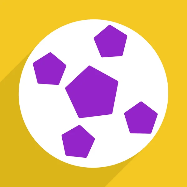 Веб-іконки сучасний дизайн для мобільних тіней, футбольний м'яч — стоковий вектор