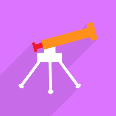 Mobil gölge, teleskop için Web Simgeler modern tasarım