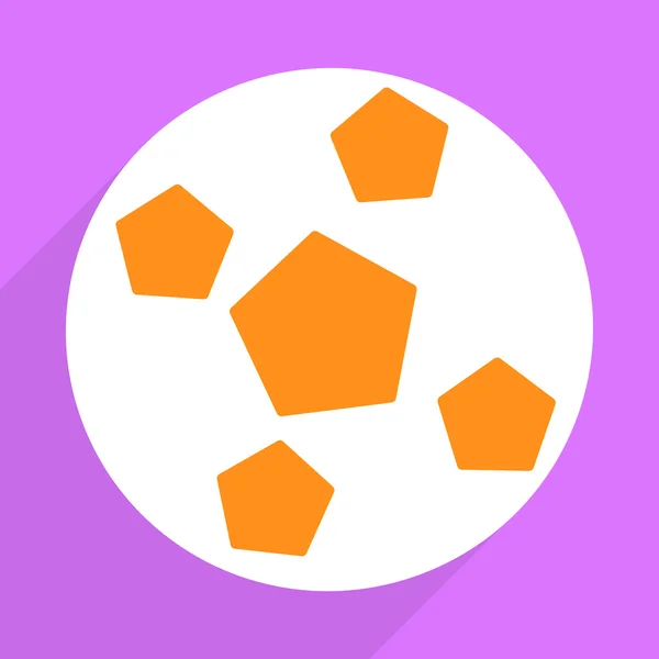 Веб-іконки сучасний дизайн для мобільних тіней, футбольний м'яч — стоковий вектор