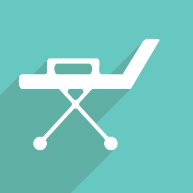 Mobil gölge, sedye için Web Simgeler modern tasarım