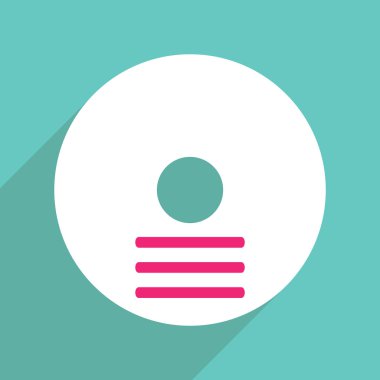 Web Simgeler modern tasarım mobil gölge, Cd için