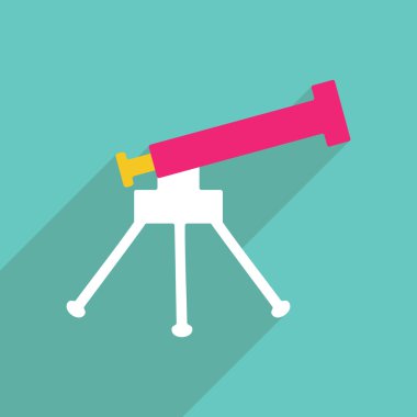 Mobil gölge, teleskop için Web Simgeler modern tasarım