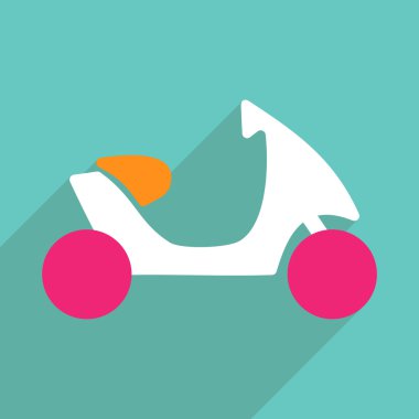 Web Simgeler modern tasarım için mobil gölge, scooter