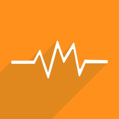 Mobil gölge, kardiyogram, grafik, ilaç için Web Simgeler modern tasarım