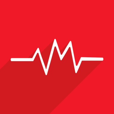 Mobil gölge, kardiyogram, grafik, ilaç için Web Simgeler modern tasarım