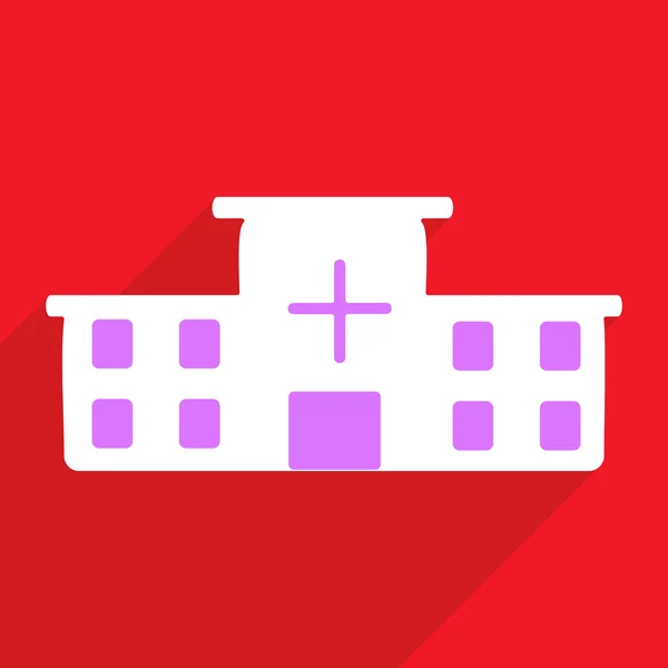 Web ikoner modern design för mobila skugga, sjukhus — Stock vektor
