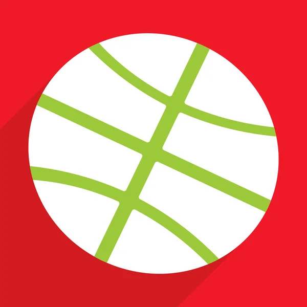 Web icons modern design for mobile shadow, basketball ball — Stock Vector