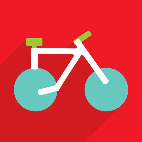 Modern webdesign van de pictogrammen voor mobiele schaduw, Fietsverhuur — Stockvector