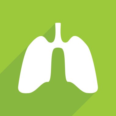 Mobil gölge, akciğer, vücut, tıbbi için Web Simgeler modern tasarım