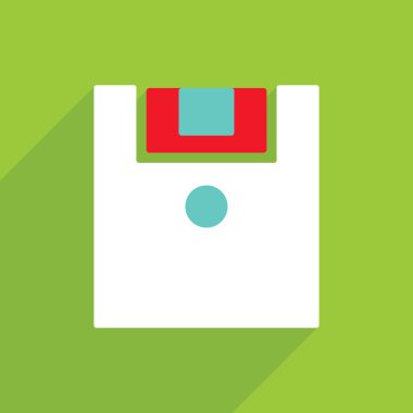 Mobil gölge, disket için Web Simgeler modern tasarım