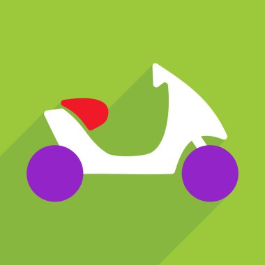 Web Simgeler modern tasarım için mobil gölge, scooter