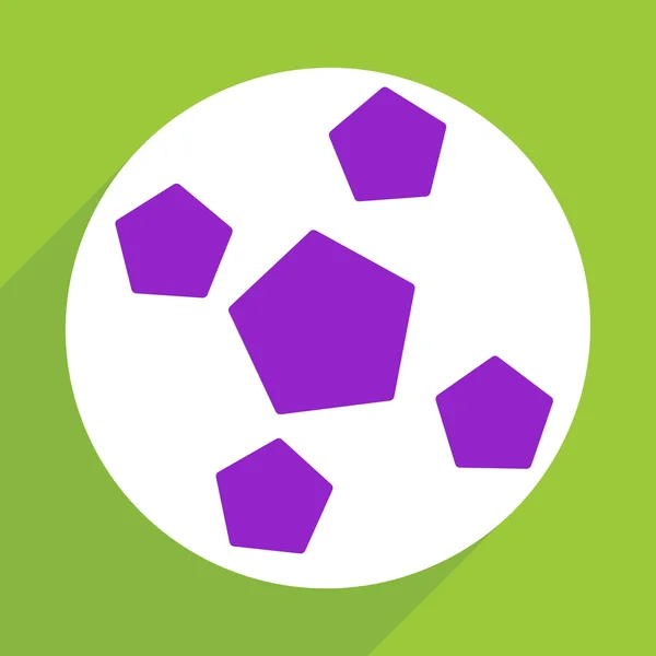 Web icons modern design for mobile shadow, soccer ball — Stock Vector