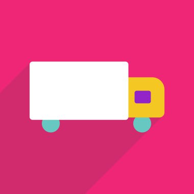 Mobil gölge, kamyon için Web Simgeler modern tasarım