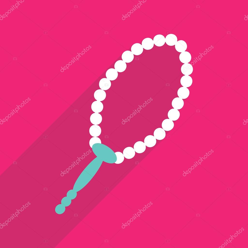 Web icons modern design for mobile shadow,  prayer beads