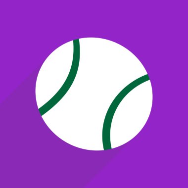 Düz çizmek ile gölge ve modern simgeyi baseball