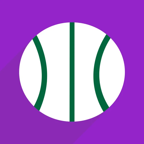 Плоский дизайн с тенью и современным иконным баскетболом — стоковый вектор