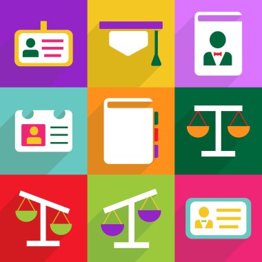 Düz çizmek ile gölge ve modern simgesi kişisel bilgi ayarla