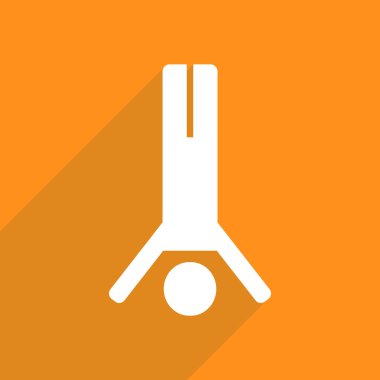 Tasarım gölge ve modern simgesi kişi ile ters düz