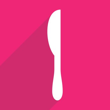 Gölge ve modern simge bıçak düz tasarımı