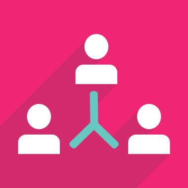 Düz çizmek ile gölge ve modern Simge iletişim